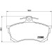 Brembo | Bremsbelagsatz, Scheibenbremse | P 54 021