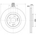 Hella Pagid | Bremsscheibe | 8DD 355 129-481