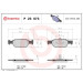 Brembo | Bremsbelagsatz, Scheibenbremse | P 23 073 Brembo | Bremsbelagsatz, Scheibenbremse | P 23 073