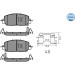 Meyle Bremsbelagsatz, Scheibenbremse MEYLE-ORIGINAL: True to OE 025 227 9717