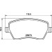 Hella | Bremsbelagsatz, Scheibenbremse | 8DB 355 010-851