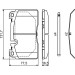 BOSCH | Bremsbelagsatz, Scheibenbremse | 0 986 494 694 BOSCH | Bremsbelagsatz, Scheibenbremse | 0 986 494 694