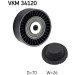 SKF | Umlenk-/Führungsrolle, Keilrippenriemen | VKM 34120 SKF | Umlenk-/Führungsrolle, Keilrippenriemen | VKM 34120