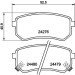 Hella | Bremsbelagsatz, Scheibenbremse | 8DB 355 006-581 Hella | Bremsbelagsatz, Scheibenbremse | 8DB 355 006-581