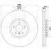 Hella | Bremsscheibe | 8DD 355 120-731 Hella | Bremsscheibe | 8DD 355 120-731