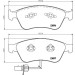 Hella | Bremsbelagsatz, Scheibenbremse | 8DB 355 009-211