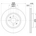 Hella | Bremsscheibe | 8DD 355 125-501