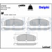 Delphi | Bremsbelagsatz, Scheibenbremse | LP2033 Delphi | Bremsbelagsatz, Scheibenbremse | LP2033