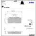 Delphi Bremsbelagsatz, Scheibenbremse LP1201