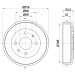 Hella | Bremstrommel | 8DT 355 301-961