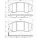 BOSCH Bremsbelagsatz, Scheibenbremse 0 986 494 250
