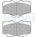 Delphi | Bremsbelagsatz, Scheibenbremse | LP854 Delphi | Bremsbelagsatz, Scheibenbremse | LP854