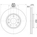 Hella | Bremsscheibe | 8DD 355 129-131