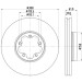 Hella | Bremsscheibe | 8DD 355 122-801