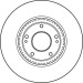 DF4957S Bremsscheibe TRW SINGLE