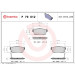 Brembo | Bremsbelagsatz, Scheibenbremse | P 79 012