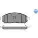 Meyle | Bremsbelagsatz, Scheibenbremse | 025 242 2716/W Meyle | Bremsbelagsatz, Scheibenbremse | 025 242 2716/W