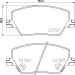 Hella | Bremsbelagsatz, Scheibenbremse | 8DB 355 025-111 Hella | Bremsbelagsatz, Scheibenbremse | 8DB 355 025-111