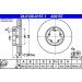 ATE | Bremsscheibe | 24.0128-0157.1 ATE | Bremsscheibe | 24.0128-0157.1