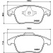 Hella | Bremsbelagsatz, Scheibenbremse | 8DB 355 015-561