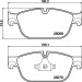 Hella | Bremsbelagsatz, Scheibenbremse | 8DB 355 015-061