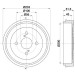 Hella | Bremstrommel | 8DT 355 300-791