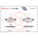Brembo | Bremsbelagsatz, Scheibenbremse | P 50 068 Brembo | Bremsbelagsatz, Scheibenbremse | P 50 068