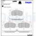 Delphi | Bremsbelagsatz, Scheibenbremse | LP1987