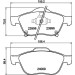 Hella | Bremsbelagsatz, Scheibenbremse | 8DB 355 011-041