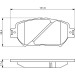 BOSCH Bremsbelagsatz, Scheibenbremse 0 986 494 418