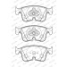 Ferodo Bremsbelagsatz, Scheibenbremse PREMIER ECO FRICTION FDB5349