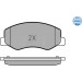 Meyle | Bremsbelagsatz, Scheibenbremse | 025 251 7218/W Meyle | Bremsbelagsatz, Scheibenbremse | 025 251 7218/W