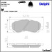 Delphi Bremsbelagsatz, Scheibenbremse LP1684