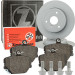 ZIMMERMANN COAT Z 405.4102.20 Bremsscheibe 280mm + 21999.160.1 Bremsbeläge für SMART FORTWO