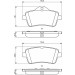 BOSCH Bremsbelagsatz, Scheibenbremse 0 986 494 771