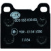 Hella | Bremsbelagsatz, Scheibenbremse | 8DB 355 008-801 Hella | Bremsbelagsatz, Scheibenbremse | 8DB 355 008-801