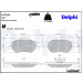 Delphi | Bremsbelagsatz, Scheibenbremse | LP2252