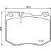 Hella | Bremsbelagsatz, Scheibenbremse | 8DB 355 021-671