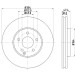 Hella | Bremsscheibe | 8DD 355 128-641