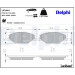 Delphi | Bremsbelagsatz, Scheibenbremse | LP2444