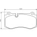 BOSCH Bremsbelagsatz, Scheibenbremse 0 986 494 167