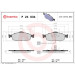 Brembo | Bremsbelagsatz, Scheibenbremse | P 24 034 Brembo | Bremsbelagsatz, Scheibenbremse | P 24 034
