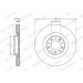Ferodo | Bremsscheibe | DDF3052C