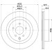 Hella | Bremsscheibe | 8DD 355 120-551 Hella | Bremsscheibe | 8DD 355 120-551