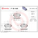 Brembo | Bremsbelagsatz, Scheibenbremse | P 50 045 Brembo | Bremsbelagsatz, Scheibenbremse | P 50 045