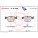 Brembo | Bremsbelagsatz, Scheibenbremse | P 06 021