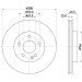 Hella | Bremsscheibe | 8DD 355 125-541
