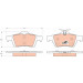GDB1938 Bremsbelagsatz, Scheibenbremse COTEC
