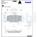 Delphi | Bremsbelagsatz, Scheibenbremse | LP617