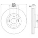Hella | Bremsscheibe | 8DD 355 117-971 Hella | Bremsscheibe | 8DD 355 117-971